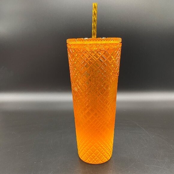 Starbucks Studded Jewel Orange Mango Ombre Tumbler 24oz - Picture 5 of 8